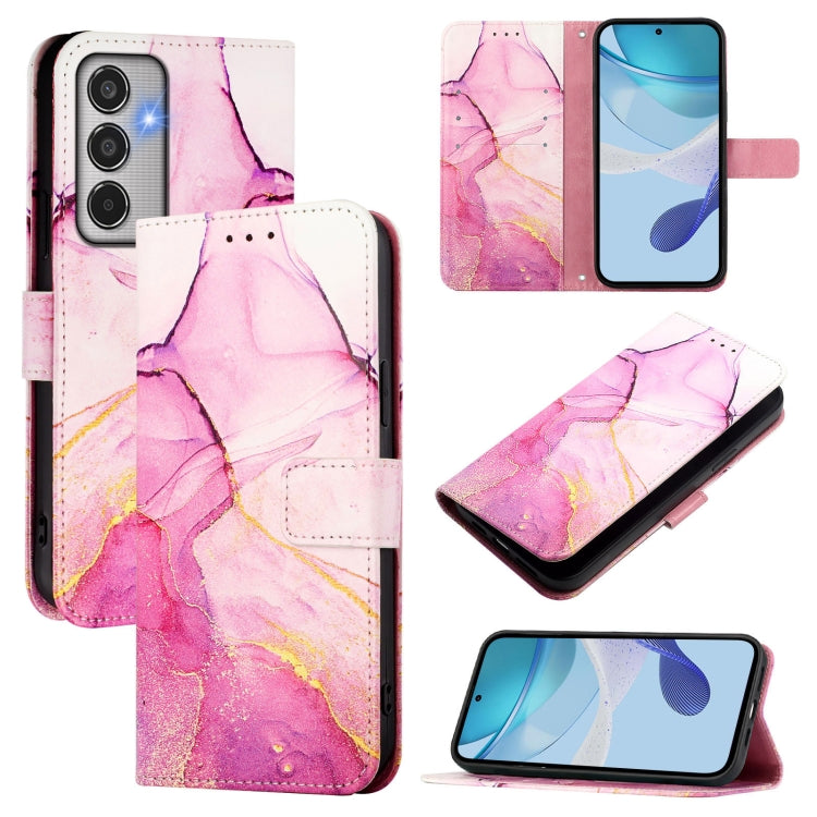 PT003 Marble Pattern Flip Leather Phone Case, For Samsung Galaxy M35