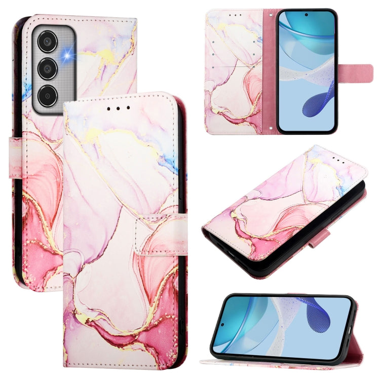 PT003 Marble Pattern Flip Leather Phone Case, For Samsung Galaxy M35