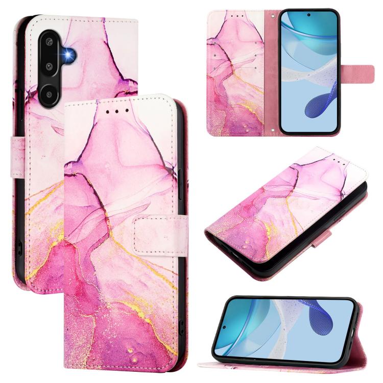 PT003 Marble Pattern Flip Leather Phone Case, For Samsung Galaxy M56, For Samsung Galaxy M16 5G / F16 5G, For Samsung Galaxy M06 5G / F6 5G, For Samsung Galaxy M35, For Samsung Galaxy XCover7 Pro