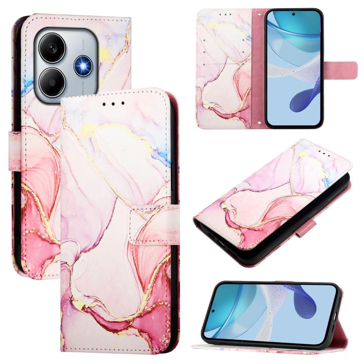 PT003 Marble Pattern Flip Leather Phone Case, For Xiaomi Poco M7 Pro 5G, For Xiaomi 14T Pro, For Xiaomi 14T