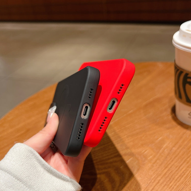 Solid Color Liquid Silicone MagSafe Magnetic Phone Case, For iPhone 15, For iPhone 14 Plus, For iPhone 14