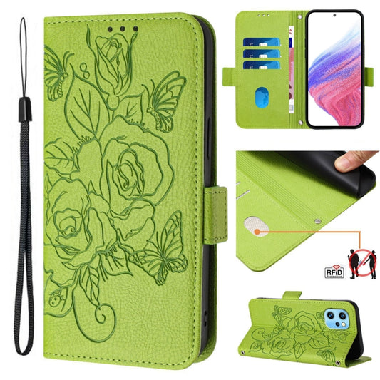 Embossed Rose RFID Anti-theft Leather Phone Case, For UMIDIGI Power 7 Max