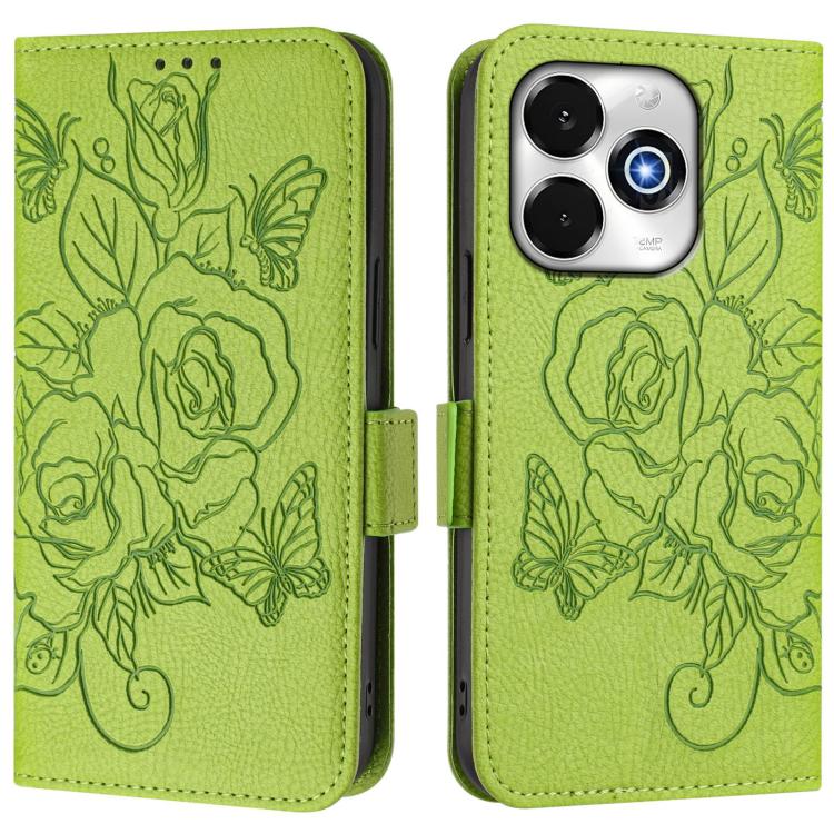 Embossed Rose RFID Anti-theft Leather Phone Case, For UMIDIGI G100x 5G / 4G, For UMIDIGI G100 Pro, For UMIDIGI Note 100, For UMIDIGI Note 90, For UMIDIGI A15 / A15C / A15T, For UMIDIGI G9 5G, For UMIDIGI Bison X20, For UMIDIGI Power 7 / Power 7S