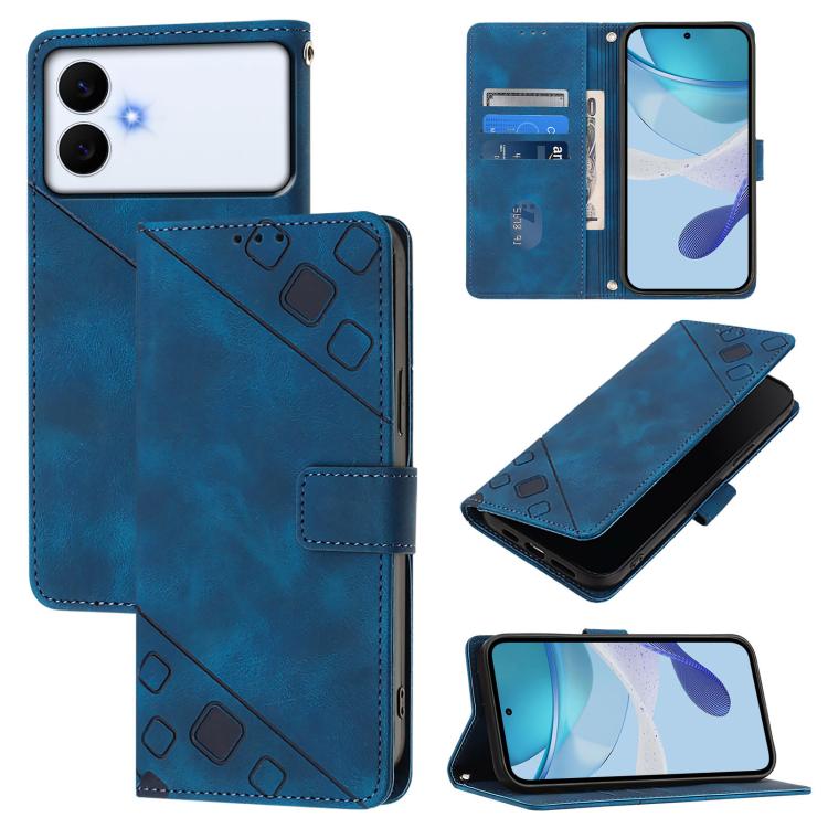 Skin-feel Embossed Leather Phone Case, For Galaxy S26 FE 5G, For Samsung Galaxy S26+ 5G, For Samsung Galaxy S26 Edge 5G, For Samsung Galaxy S26 Ultra 5G, For Samsung Galaxy S26 5G, For Samsung Galaxy S25 Edge 5G, For Samsung Galaxy S24 FE 5G