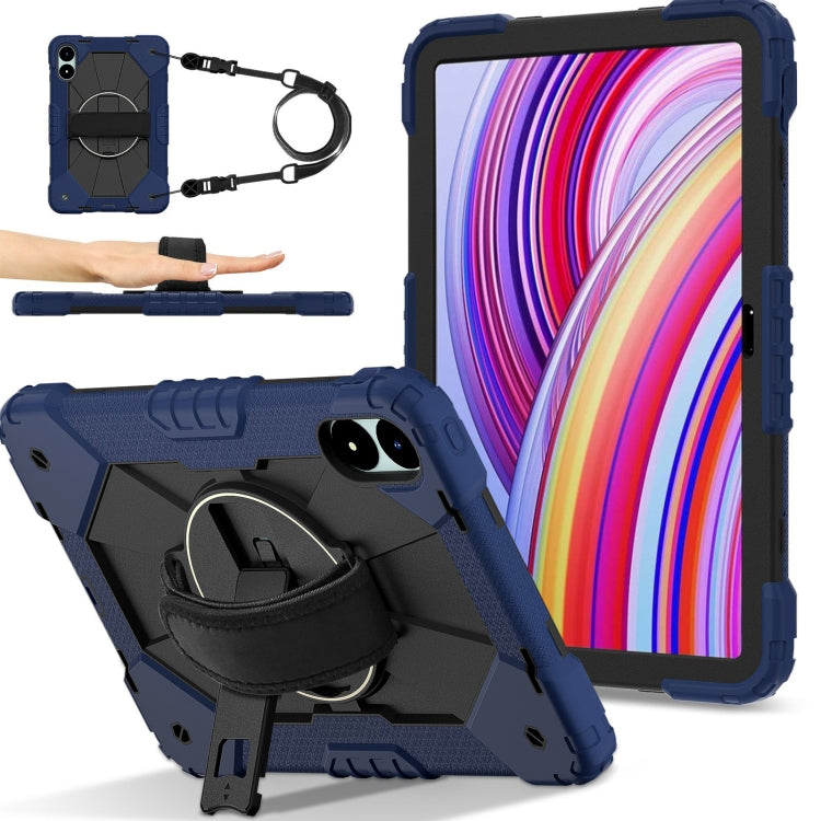 Contrast Color Robot Silicone Hybrid PC Tablet Case, For Xiaomi Poco Pad 12.1, For Xiaomi Redmi Pad SE 8.7