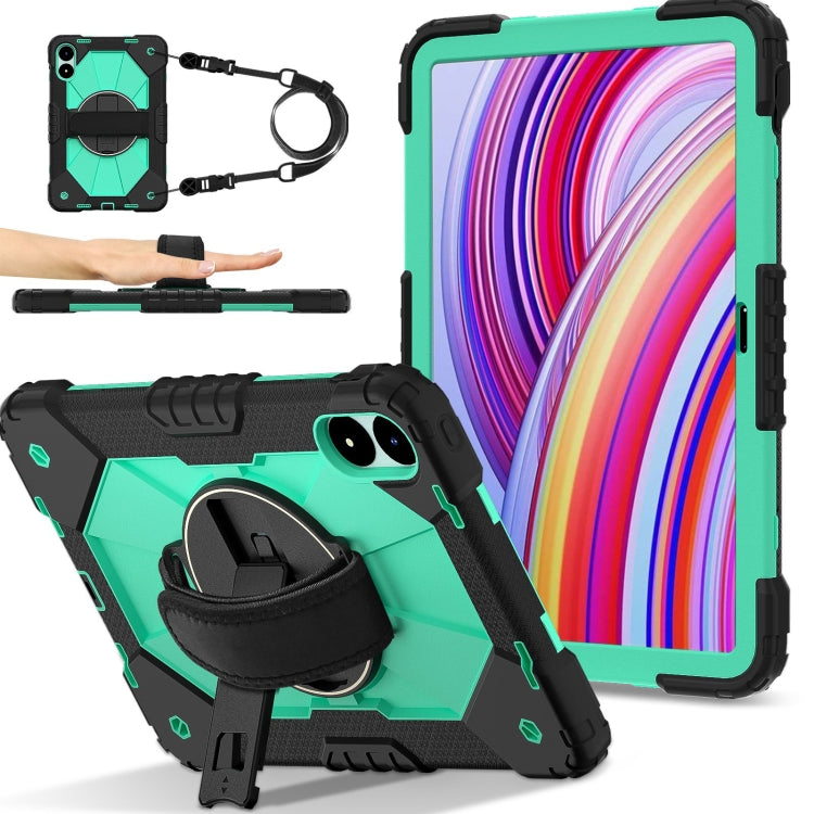 Contrast Color Robot Silicone Hybrid PC Tablet Case, For Xiaomi Poco Pad 12.1, For Xiaomi Redmi Pad SE 8.7