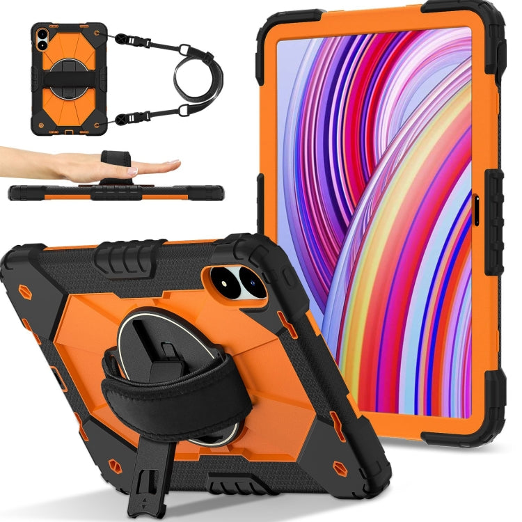 Contrast Color Robot Silicone Hybrid PC Tablet Case, For Xiaomi Poco Pad 12.1, For Xiaomi Redmi Pad SE 8.7
