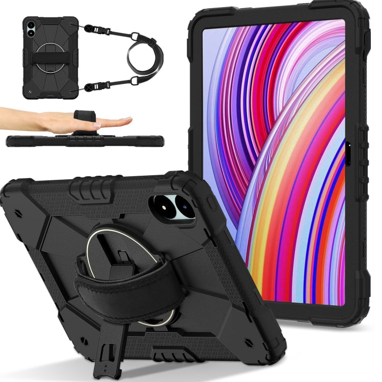 Contrast Color Robot Silicone Hybrid PC Tablet Case, For Xiaomi Poco Pad 12.1, For Xiaomi Redmi Pad SE 8.7