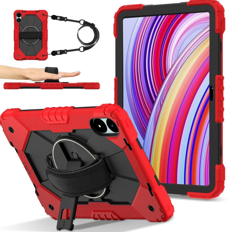 Contrast Color Robot Silicone Hybrid PC Tablet Case, For Xiaomi Poco Pad 12.1, For Xiaomi Redmi Pad SE 8.7