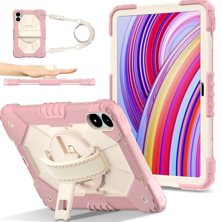 Contrast Color Robot Silicone Hybrid PC Tablet Case, For Xiaomi Poco Pad 12.1, For Xiaomi Redmi Pad SE 8.7