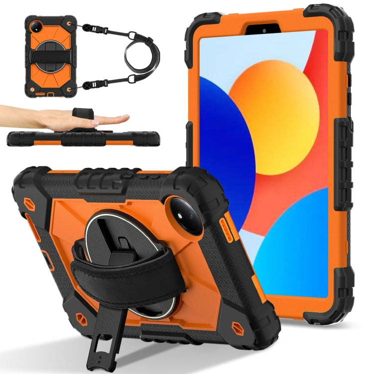 Contrast Color Robot Silicone Hybrid PC Tablet Case, For Xiaomi Poco Pad 12.1, For Xiaomi Redmi Pad SE 8.7
