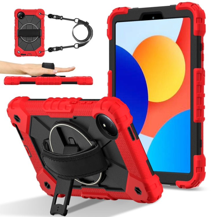 Contrast Color Robot Silicone Hybrid PC Tablet Case, For Xiaomi Poco Pad 12.1, For Xiaomi Redmi Pad SE 8.7