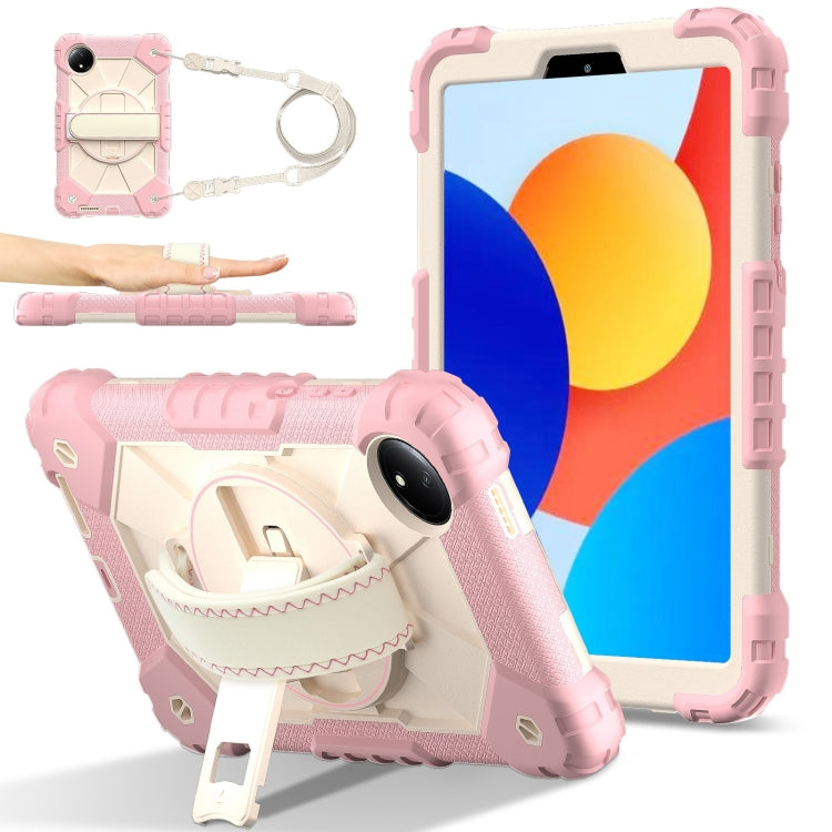 Contrast Color Robot Silicone Hybrid PC Tablet Case, For Xiaomi Poco Pad 12.1, For Xiaomi Redmi Pad SE 8.7