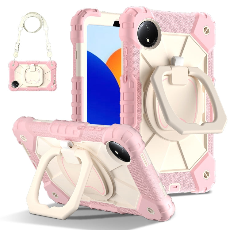 Contrast Color Robot Silicone Hybrid PC Tablet Case, For Xiaomi Redmi Pad SE 8.7