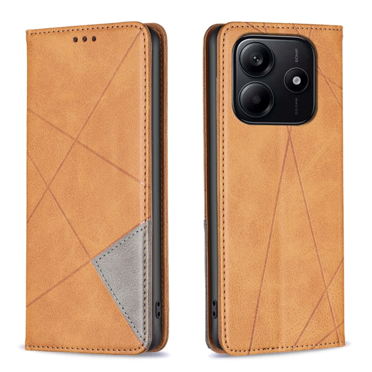 Rhombus Texture Magnetic Leather Phone Case, For Redmi K90 / Poco F8 Pro 5G, For Redmi 15 5G Global / 15 4G SEA 169.5mm, For Redmi A5 4G 171.7mm, For Redmi K80 / K80 Pro, For Redmi Note 14 Pro 4G, For Redmi Note 14 4G 163.25mm, For Redmi Note 14 5G    ...