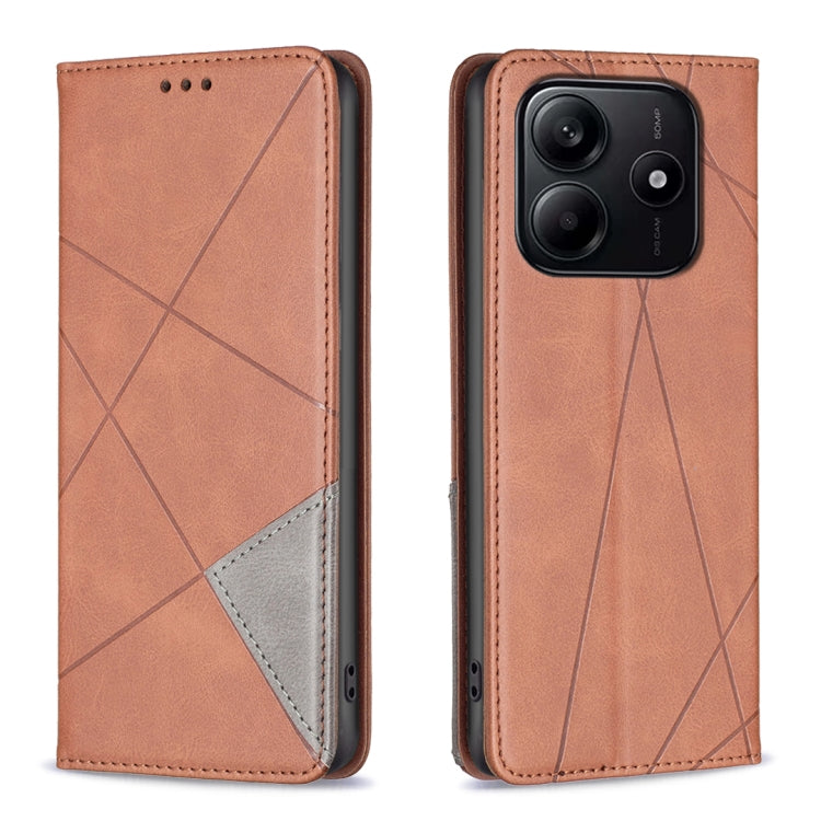 Rhombus Texture Magnetic Leather Phone Case, For Redmi K90 / Poco F8 Pro 5G, For Redmi 15 5G Global / 15 4G SEA 169.5mm, For Redmi A5 4G 171.7mm, For Redmi K80 / K80 Pro, For Redmi Note 14 Pro 4G, For Redmi Note 14 4G 163.25mm, For Redmi Note 14 5G    ...