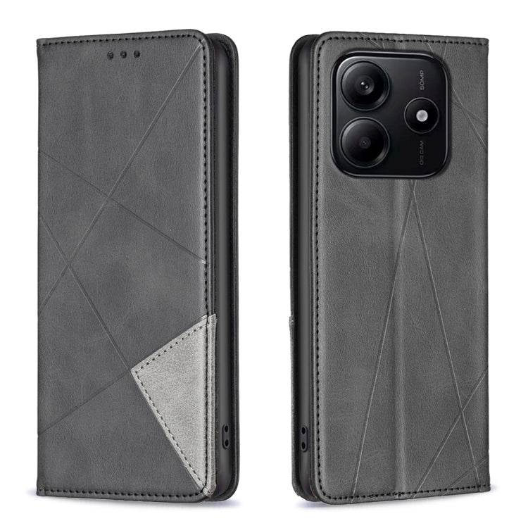 Rhombus Texture Magnetic Leather Phone Case, For Redmi K90 / Poco F8 Pro 5G, For Redmi 15 5G Global / 15 4G SEA 169.5mm, For Redmi A5 4G 171.7mm, For Redmi K80 / K80 Pro, For Redmi Note 14 Pro 4G, For Redmi Note 14 4G 163.25mm, For Redmi Note 14 5G    ...