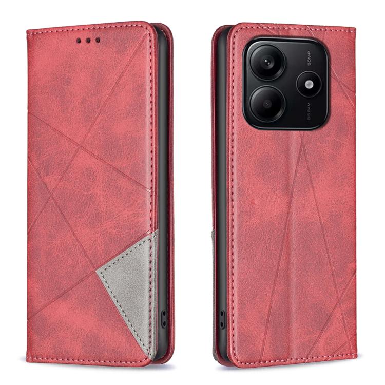Rhombus Texture Magnetic Leather Phone Case, For Redmi K90 / Poco F8 Pro 5G, For Redmi 15 5G Global / 15 4G SEA 169.5mm, For Redmi A5 4G 171.7mm, For Redmi K80 / K80 Pro, For Redmi Note 14 Pro 4G, For Redmi Note 14 4G 163.25mm, For Redmi Note 14 5G    ...