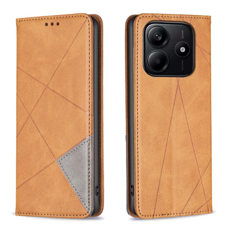 Rhombus Texture Magnetic Leather Phone Case, For Redmi K90 / Poco F8 Pro 5G, For Redmi 15 5G Global / 15 4G SEA 169.5mm, For Redmi A5 4G 171.7mm, For Redmi K80 / K80 Pro, For Redmi Note 14 Pro 4G, For Redmi Note 14 4G 163.25mm, For Redmi Note 14 5G    ...