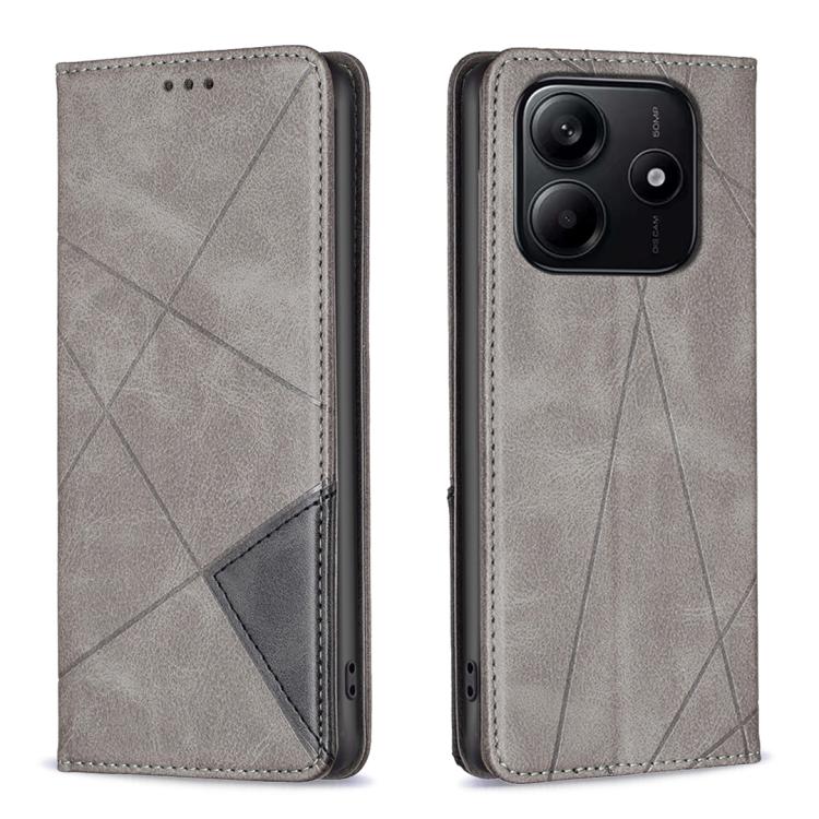 Rhombus Texture Magnetic Leather Phone Case, For Redmi K90 / Poco F8 Pro 5G, For Redmi 15 5G Global / 15 4G SEA 169.5mm, For Redmi A5 4G 171.7mm, For Redmi K80 / K80 Pro, For Redmi Note 14 Pro 4G, For Redmi Note 14 4G 163.25mm, For Redmi Note 14 5G    ...