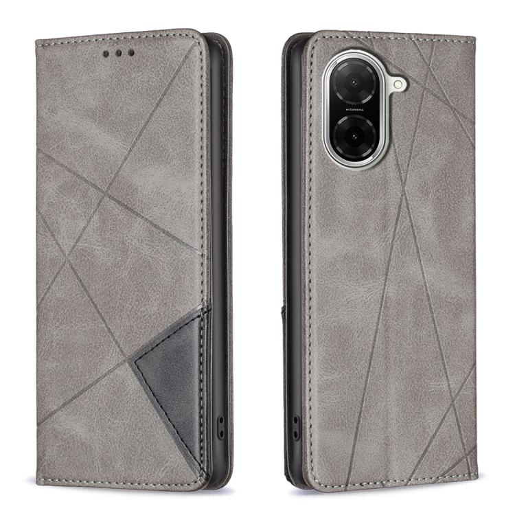 Rhombus Texture Magnetic Leather Phone Case, For Redmi K90 / Poco F8 Pro 5G, For Redmi 15 5G Global / 15 4G SEA 169.5mm, For Redmi A5 4G 171.7mm, For Redmi K80 / K80 Pro, For Redmi Note 14 Pro 4G, For Redmi Note 14 4G 163.25mm, For Redmi Note 14 5G    ...