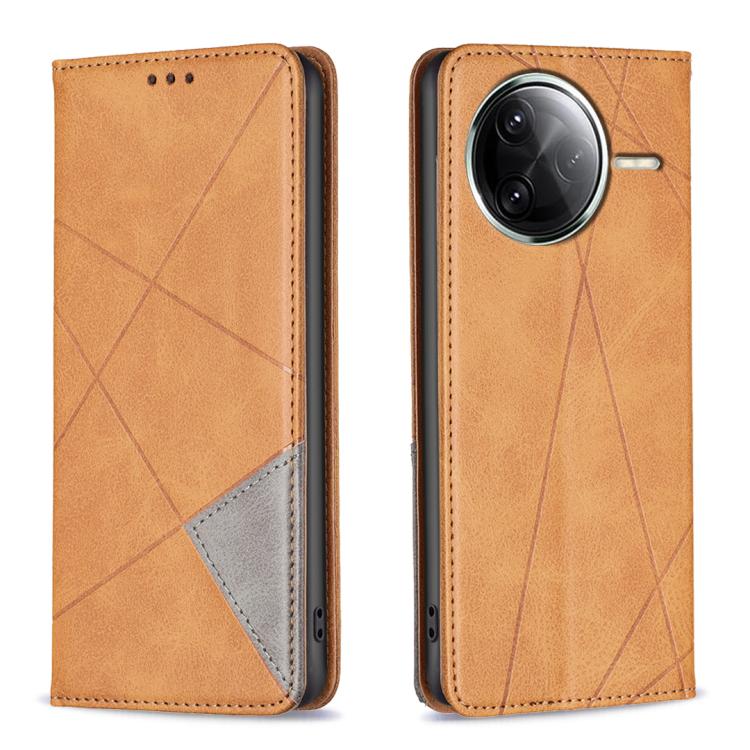Rhombus Texture Magnetic Leather Phone Case, For Redmi K90 / Poco F8 Pro 5G, For Redmi 15 5G Global / 15 4G SEA 169.5mm, For Redmi A5 4G 171.7mm, For Redmi K80 / K80 Pro, For Redmi Note 14 Pro 4G, For Redmi Note 14 4G 163.25mm, For Redmi Note 14 5G    ...