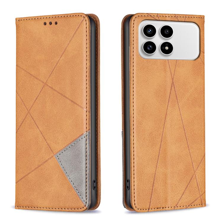 Rhombus Texture Magnetic Leather Phone Case, For Redmi K90 / Poco F8 Pro 5G, For Redmi 15 5G Global / 15 4G SEA 169.5mm, For Redmi A5 4G 171.7mm, For Redmi K80 / K80 Pro, For Redmi Note 14 Pro 4G, For Redmi Note 14 4G 163.25mm, For Redmi Note 14 5G    ...
