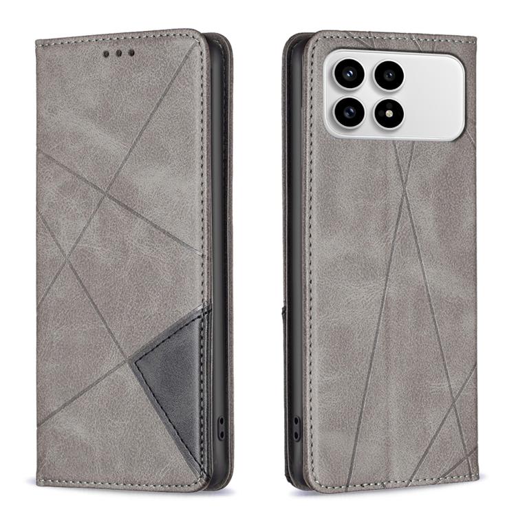 Rhombus Texture Magnetic Leather Phone Case, For Redmi K90 / Poco F8 Pro 5G, For Redmi 15 5G Global / 15 4G SEA 169.5mm, For Redmi A5 4G 171.7mm, For Redmi K80 / K80 Pro, For Redmi Note 14 Pro 4G, For Redmi Note 14 4G 163.25mm, For Redmi Note 14 5G    ...