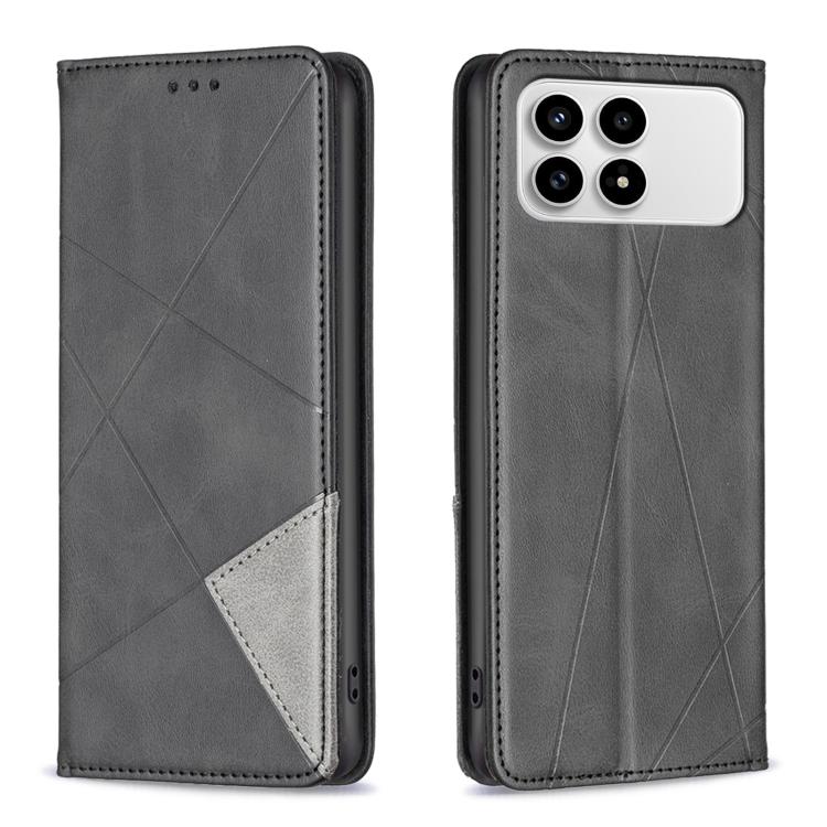 Rhombus Texture Magnetic Leather Phone Case, For Redmi K90 / Poco F8 Pro 5G, For Redmi 15 5G Global / 15 4G SEA 169.5mm, For Redmi A5 4G 171.7mm, For Redmi K80 / K80 Pro, For Redmi Note 14 Pro 4G, For Redmi Note 14 4G 163.25mm, For Redmi Note 14 5G    ...