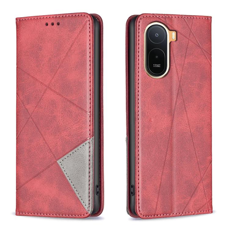 Rhombus Texture Magnetic Leather Phone Case, For Redmi A7 Pro 171mm / Poco C85x 5G, For Redmi 15a 5G, For Redmi Tubo 5 Max / Poco X8 Pro Max, For Redmi Tubo 5 / Poco X8 Pro 5G, For Redmi Note 15 5G Global 164mm, For Redmi K90 Pro Max/Poco F8 Ultra     ...