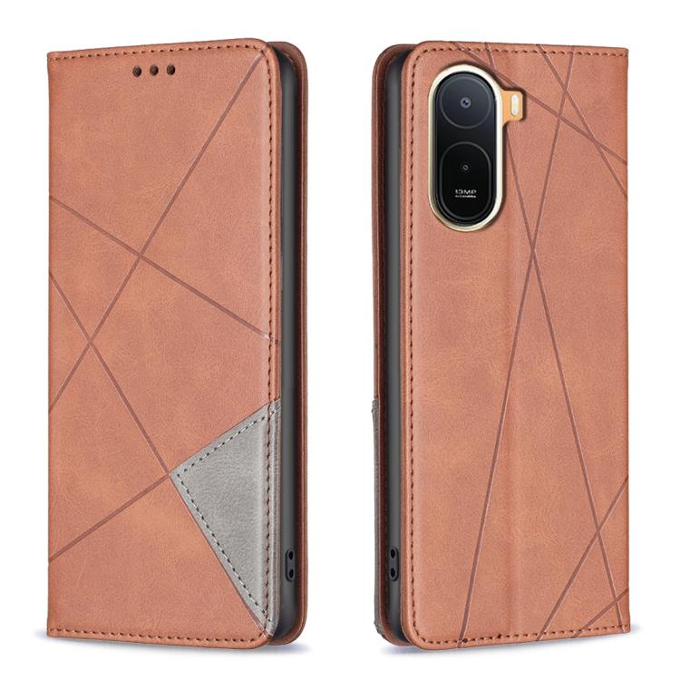 Rhombus Texture Magnetic Leather Phone Case, For Redmi A7 Pro 171mm / Poco C85x 5G, For Redmi 15a 5G, For Redmi Tubo 5 Max / Poco X8 Pro Max, For Redmi Tubo 5 / Poco X8 Pro 5G, For Redmi Note 15 5G Global 164mm, For Redmi K90 Pro Max/Poco F8 Ultra     ...