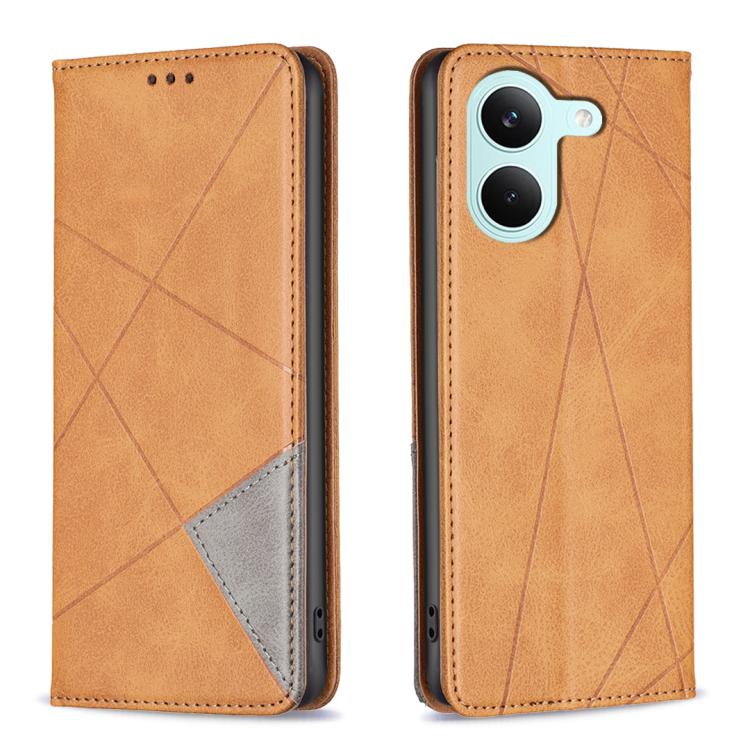 Rhombus Texture Magnetic Leather Phone Case, For Redmi Tubo 5 / Poco X8 Pro 5G, For Redmi Note 15 5G Global 164mm, For Redmi K90 Pro Max/Poco F8 Ultra, For Redmi Note 15 Pro 4G Global 163.2mm, For Redmi K90 / Poco F8 Pro 5G                             ...