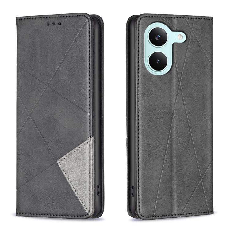 Rhombus Texture Magnetic Leather Phone Case, For Redmi Tubo 5 / Poco X8 Pro 5G, For Redmi Note 15 5G Global 164mm, For Redmi K90 Pro Max/Poco F8 Ultra, For Redmi Note 15 Pro 4G Global 163.2mm, For Redmi K90 / Poco F8 Pro 5G                             ...