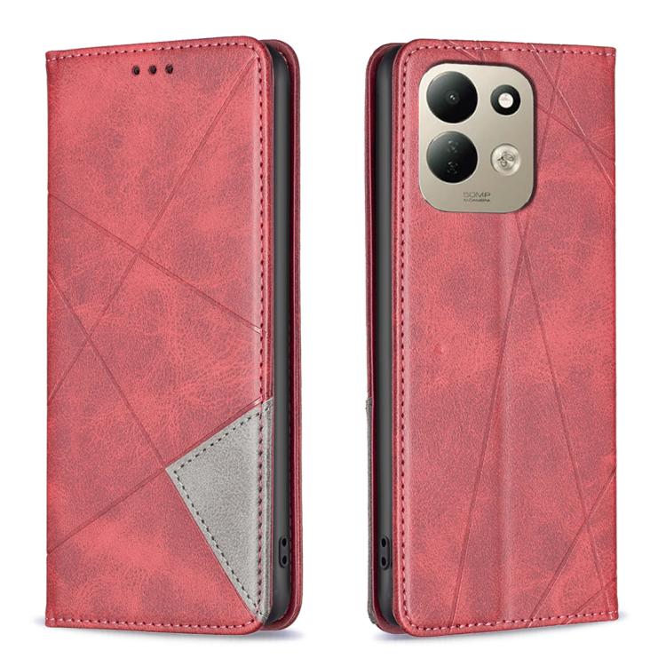 Rhombus Texture Magnetic Leather Phone Case, For Redmi Note 17 Pro 5G Global 163mm, For Redmi Note 17 Pro+ 5G Global 163mm, For Redmi 17 4G / 5G Global 170mm, For Redmi Note 17 4G Global 171mm, For Redmi K90 Max 5G, For Redmi A7 Pro 171mm / Poco C85x 5...