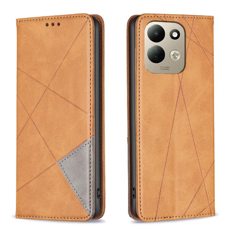 Rhombus Texture Magnetic Leather Phone Case, For Redmi Note 17 Pro 5G Global 163mm, For Redmi Note 17 Pro+ 5G Global 163mm, For Redmi 17 4G / 5G Global 170mm, For Redmi Note 17 4G Global 171mm, For Redmi K90 Max 5G, For Redmi A7 Pro 171mm / Poco C85x 5...