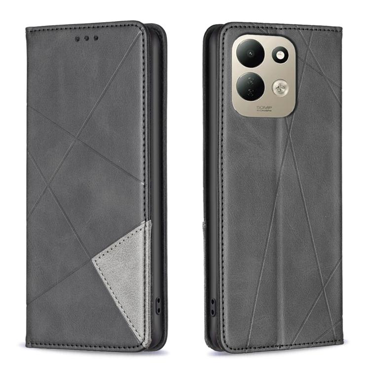 Rhombus Texture Magnetic Leather Phone Case, For Redmi Note 17 Pro 5G Global 163mm, For Redmi Note 17 Pro+ 5G Global 163mm, For Redmi 17 4G / 5G Global 170mm, For Redmi Note 17 4G Global 171mm, For Redmi K90 Max 5G, For Redmi A7 Pro 171mm / Poco C85x 5...