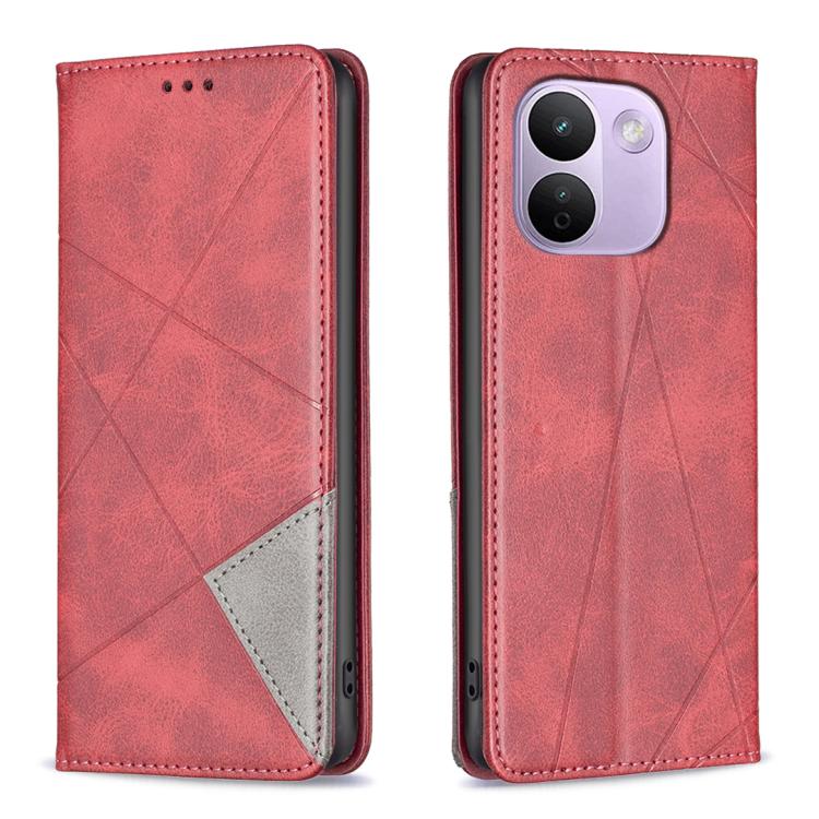 Rhombus Texture Magnetic Leather Phone Case, For Redmi Note 17 Pro 5G Global 163mm, For Redmi Note 17 Pro+ 5G Global 163mm, For Redmi 17 4G / 5G Global 170mm, For Redmi Note 17 4G Global 171mm, For Redmi K90 Max 5G, For Redmi A7 Pro 171mm / Poco C85x 5...