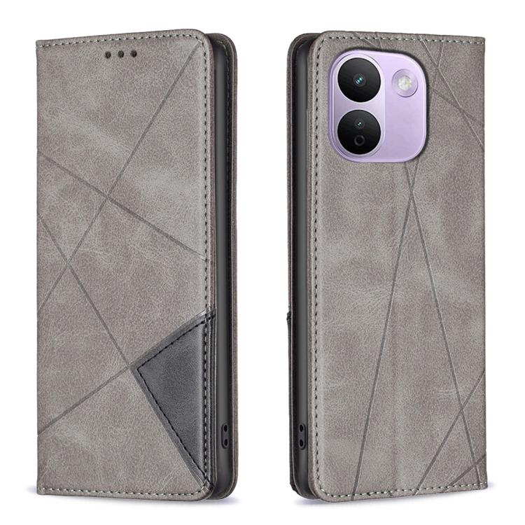 Rhombus Texture Magnetic Leather Phone Case, For Redmi Note 17 Pro 5G Global 163mm, For Redmi Note 17 Pro+ 5G Global 163mm, For Redmi 17 4G / 5G Global 170mm, For Redmi Note 17 4G Global 171mm, For Redmi K90 Max 5G, For Redmi A7 Pro 171mm / Poco C85x 5...