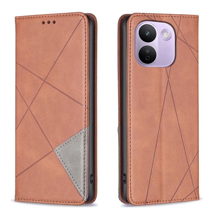 Rhombus Texture Magnetic Leather Phone Case, For Redmi Note 17 Pro 5G Global 163mm, For Redmi Note 17 Pro+ 5G Global 163mm, For Redmi 17 4G / 5G Global 170mm, For Redmi Note 17 4G Global 171mm, For Redmi K90 Max 5G, For Redmi A7 Pro 171mm / Poco C85x 5...