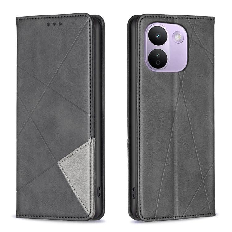 Rhombus Texture Magnetic Leather Phone Case, For Redmi Note 17 Pro 5G Global 163mm, For Redmi Note 17 Pro+ 5G Global 163mm, For Redmi 17 4G / 5G Global 170mm, For Redmi Note 17 4G Global 171mm, For Redmi K90 Max 5G, For Redmi A7 Pro 171mm / Poco C85x 5...