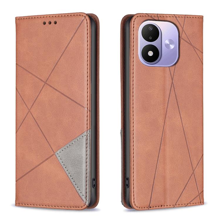 Rhombus Texture Magnetic Leather Phone Case, For Redmi Note 17 Pro 5G Global 163mm, For Redmi Note 17 Pro+ 5G Global 163mm, For Redmi 17 4G / 5G Global 170mm, For Redmi Note 17 4G Global 171mm, For Redmi K90 Max 5G, For Redmi A7 Pro 171mm / Poco C85x 5...