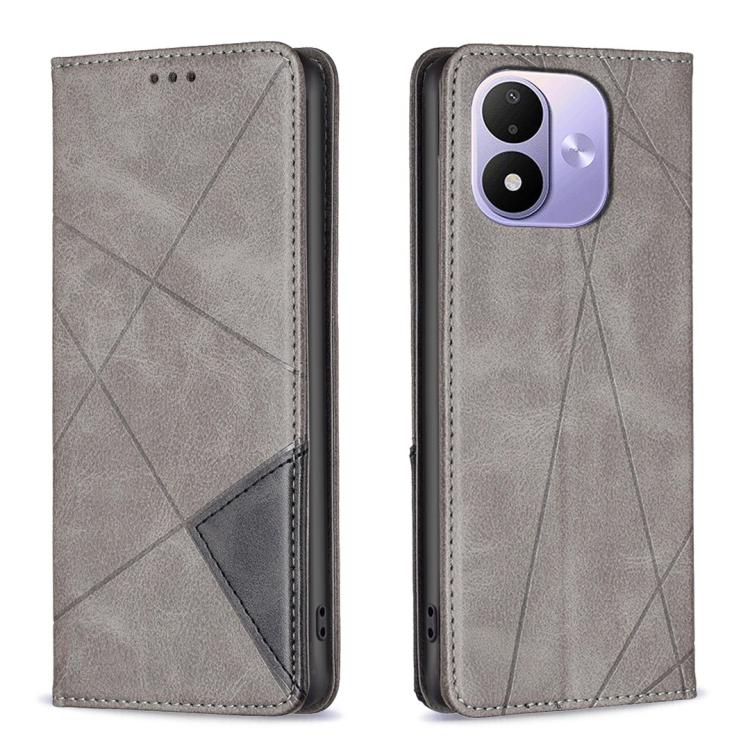 Rhombus Texture Magnetic Leather Phone Case, For Redmi Note 17 Pro 5G Global 163mm, For Redmi Note 17 Pro+ 5G Global 163mm, For Redmi 17 4G / 5G Global 170mm, For Redmi Note 17 4G Global 171mm, For Redmi K90 Max 5G, For Redmi A7 Pro 171mm / Poco C85x 5...