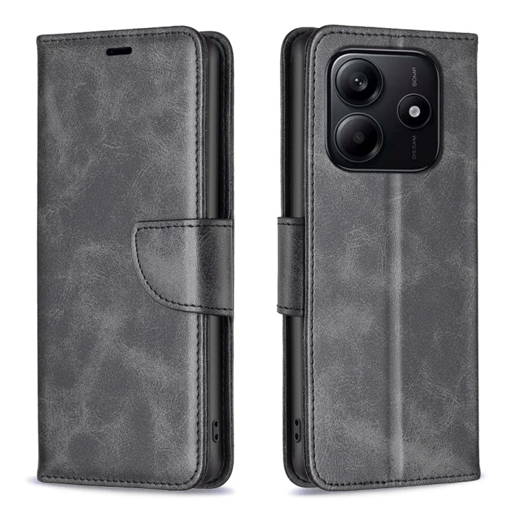 Lambskin Texture Pure Color Flip Leather Phone Case, For Redmi Note 14 Pro 4G, For Redmi Note 14 4G 163.25mm, For Redmi Note 14 5G, For Redmi Note 14 Pro 5G / Note 14 Pro+ 5G, For Redmi 14C 4G