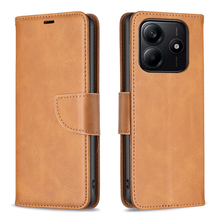 Lambskin Texture Pure Color Flip Leather Phone Case, For Redmi Note 14 Pro 4G, For Redmi Note 14 4G 163.25mm, For Redmi Note 14 5G, For Redmi Note 14 Pro 5G / Note 14 Pro+ 5G, For Redmi 14C 4G