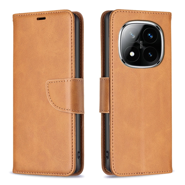 Lambskin Texture Pure Color Flip Leather Phone Case, For Redmi Note 14 Pro 4G, For Redmi Note 14 4G 163.25mm, For Redmi Note 14 5G, For Redmi Note 14 Pro 5G / Note 14 Pro+ 5G, For Redmi 14C 4G