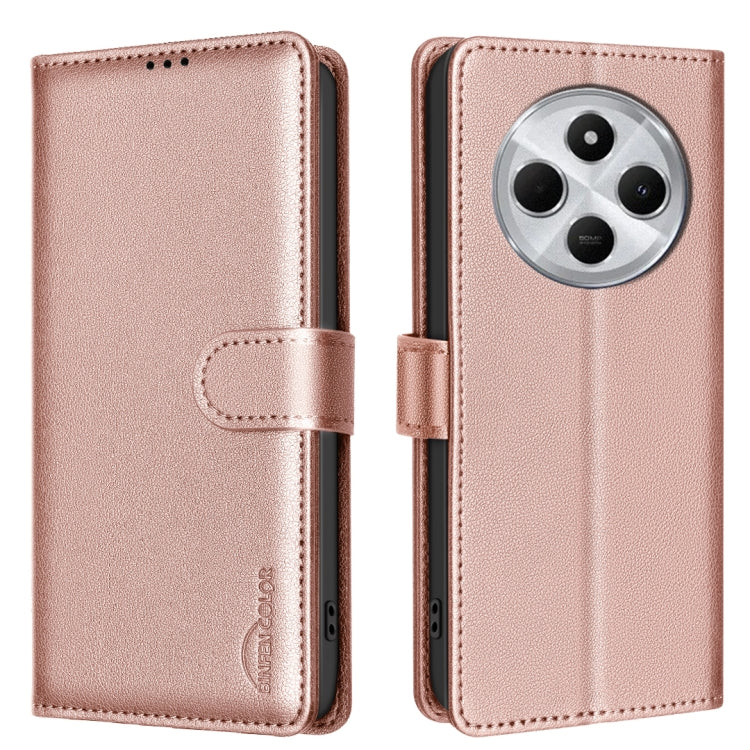 Litchi Texture RFID Anti-theft Leather Phone Case, For Redmi Note 14 5G, For Redmi 14C 4G