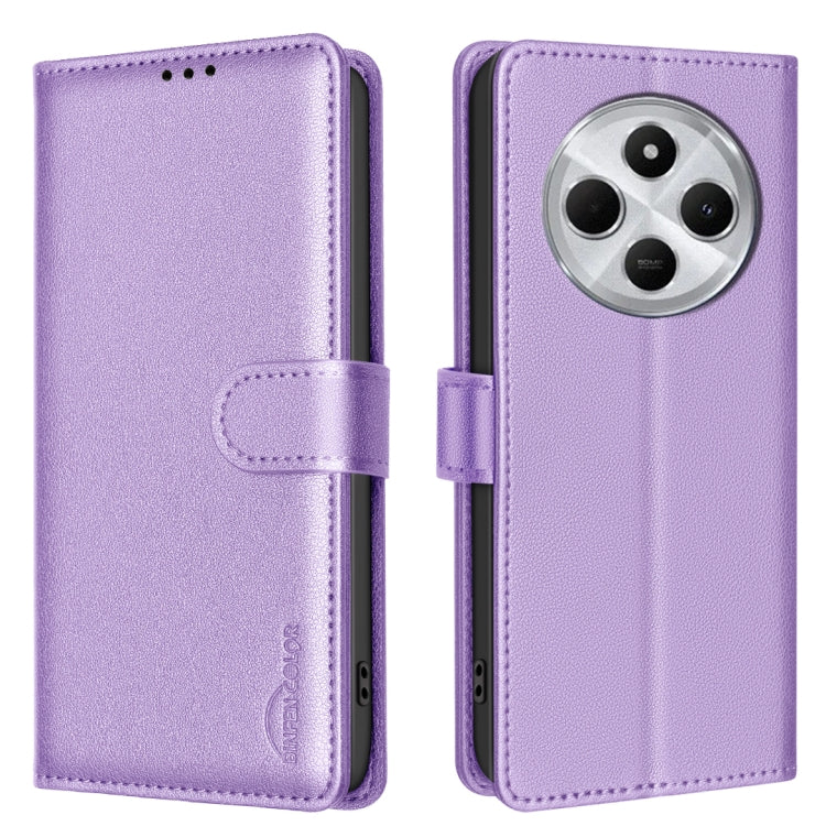 Litchi Texture RFID Anti-theft Leather Phone Case, For Redmi Note 14 5G, For Redmi 14C 4G