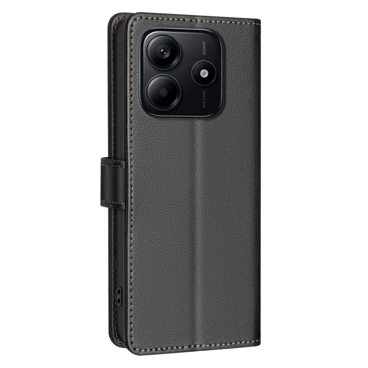 Litchi Texture RFID Anti-theft Leather Phone Case, For Redmi Note 14 5G, For Redmi 14C 4G