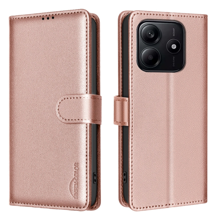 Litchi Texture RFID Anti-theft Leather Phone Case, For Redmi Note 14 5G, For Redmi 14C 4G