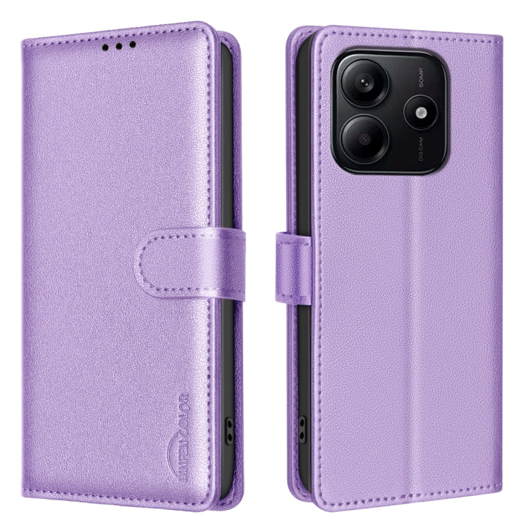 Litchi Texture RFID Anti-theft Leather Phone Case, For Redmi Note 14 5G, For Redmi 14C 4G